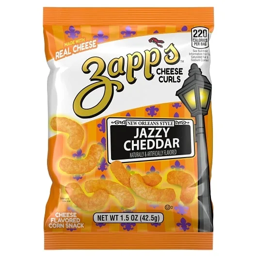 Zapps Cheese Curl, 1.5 Ounce, 60 Per Case